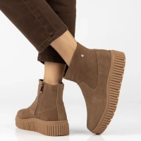 Leather ankle boots Filippo DBT8336/26 CA brown
