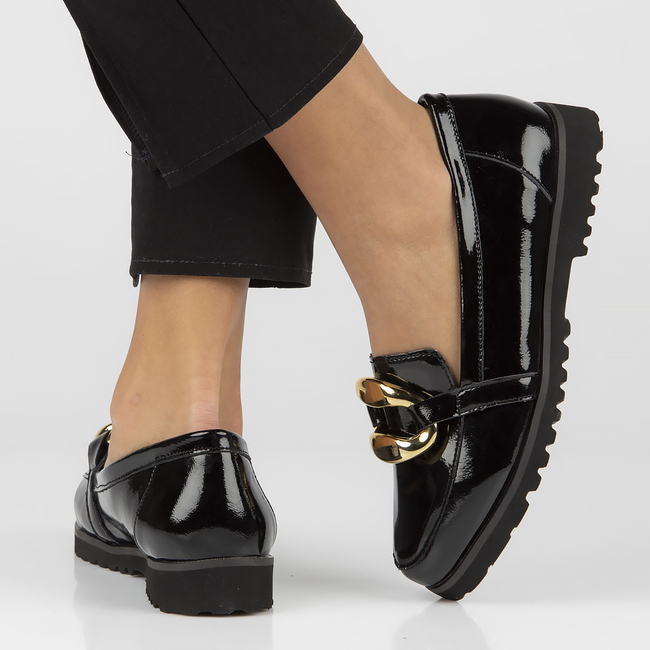 Leather shoes Filippo DP4567/23 BK black