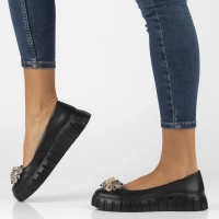 Leather shoes Filippo DP4682/25 BK black