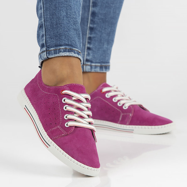 Leather shoes Filippo DP3507/22 FH fuchsia