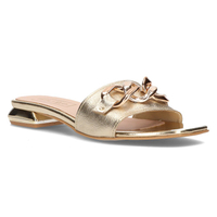 Leather flip-flops Filippo 119 gold