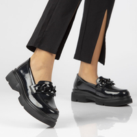 Leather shoes Filippo DP4156/22 BK black