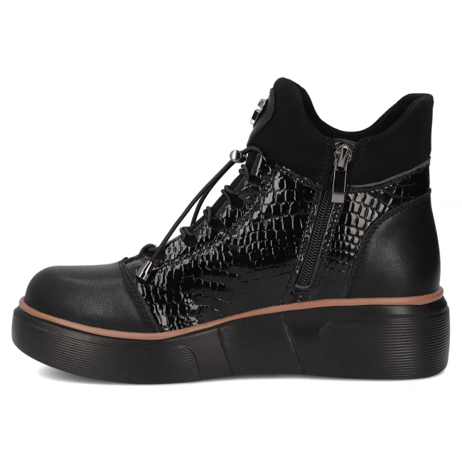 Leather ankle boots Filippo DBT7420/25 BK black