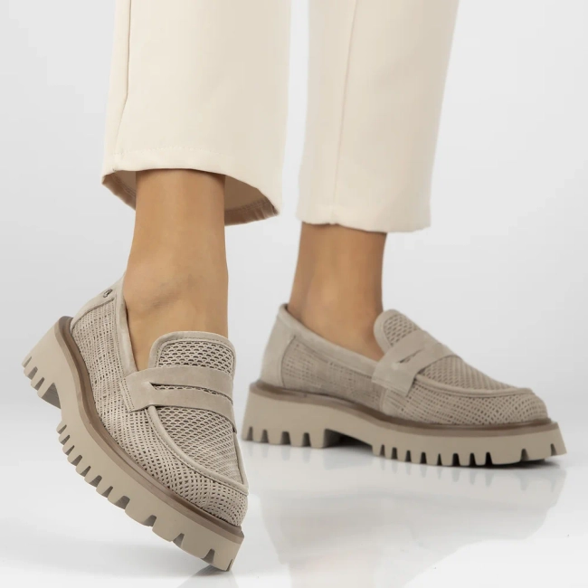 Leather shoes Filippo DP6796/25 BE beige