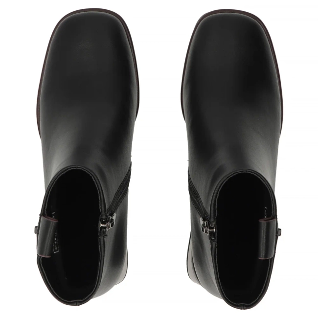Leather ankle boots Filippo DBT8125/26 BK BG black