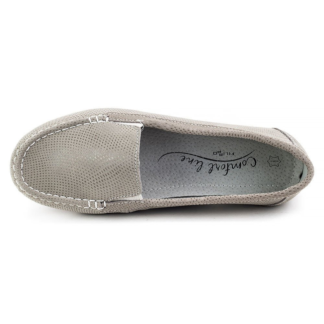 Mokasyny Filippo DP005/18 beżowe