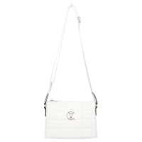 White handbag velluto