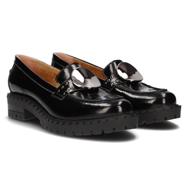 Leather loafers Simen 4410A black