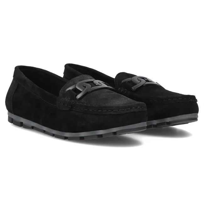 Leather loafers Filippo DP3630/25 BK black