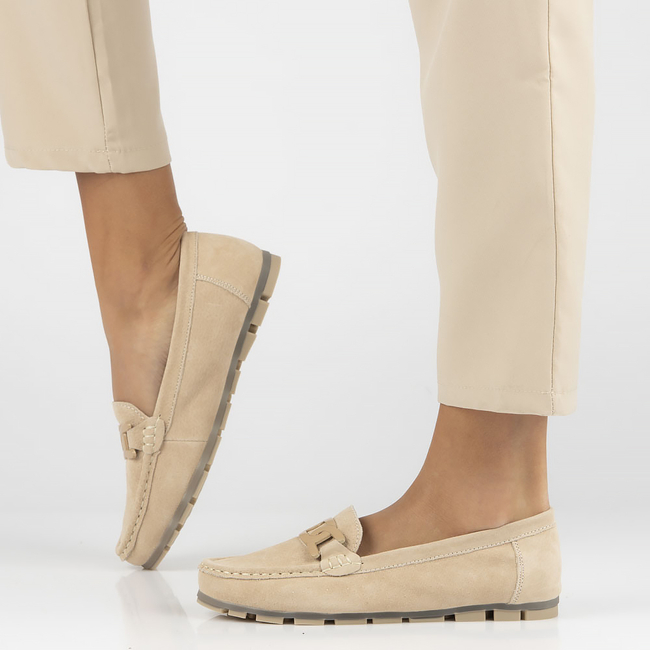 Leather loafers Filippo DP3630/23 BE beige