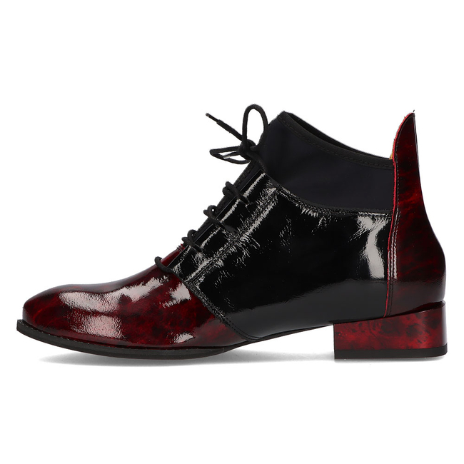 Leather boots Filippo 04744 burgundy