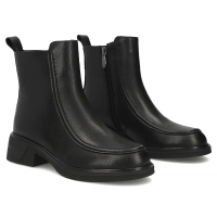Skórzane botki Filippo DBT8119/26 BK czarne