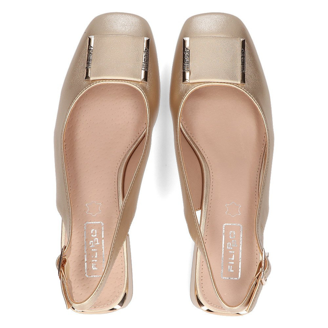 Heeled pumps FILIPPO DP2086/21 GO gold
