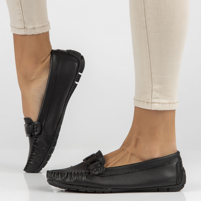 Leather loafers Filippo DP4547/23 BK black