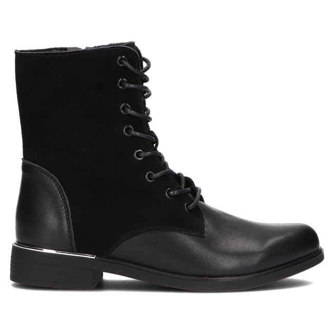 Leather ankle boots Filippo DBT3229/21 BK L black