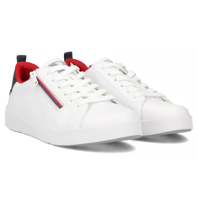 Leather sneakers Rieker 41906-80 white