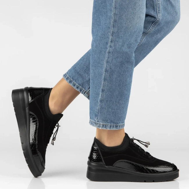 Leather shoes Filippo DP8106/26 BK black