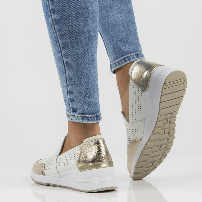 Leather shoes Filippo DP3537/22 WH white