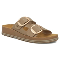 Leather flip-flops Maciejka P7537-04/00-5 beige