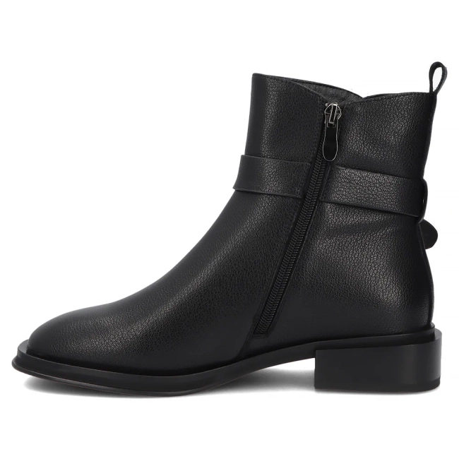 Skórzane botki Filippo DBT8152/26 BK czarny
