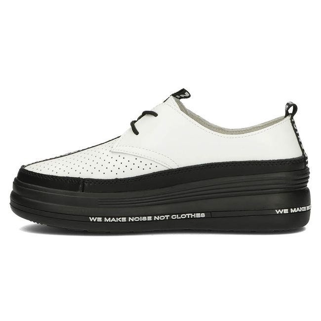 Skórzane półbuty Filippo DP3624/22 WH białe