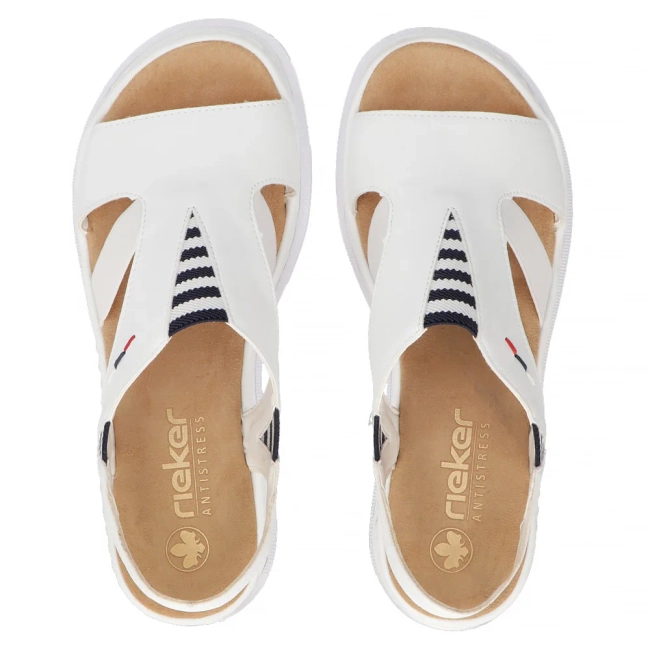 Sandals Rieker V44Y5-80 white