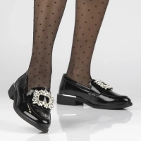 Skórzane lordsy Filippo DP4787/23 BK czarne