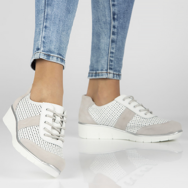 Leather shoes Filippo DP028/23 WH white