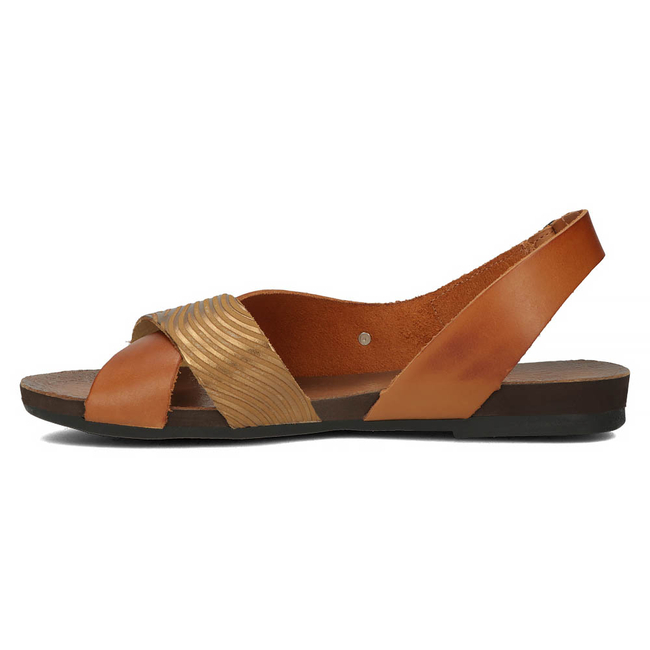 Leather sandals Filippo 40141 brown-gold
