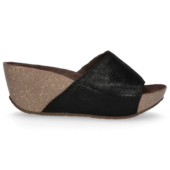 Skórzane klapki Filippo DK1263/20 BK czarne