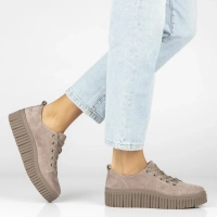 Leather sneakers Filippo DP8337/26 BE beige