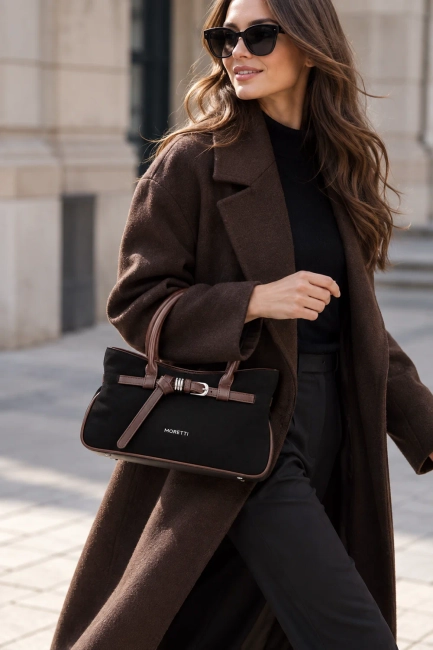 Black handbag Moretti