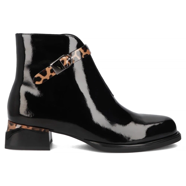 Leather ankle boots Filippo DBT7384/25 BK black