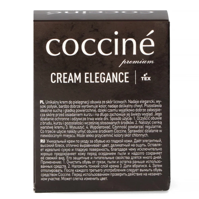 Coccine cream elegance shoe cream 50 ml black