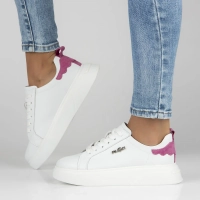 Skórzane Sneakersy Filippo DP4580/24 WH białe