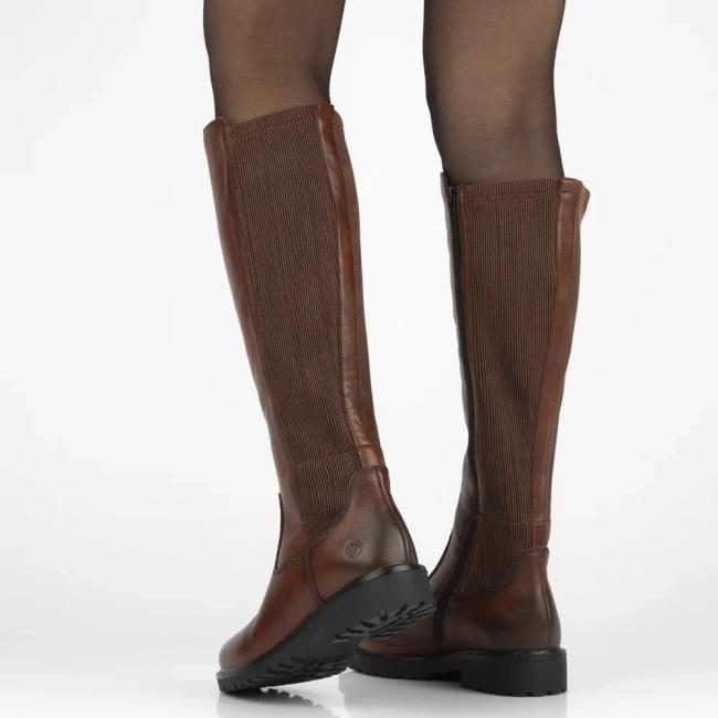 Leather boots RemonteR6594-24 brown