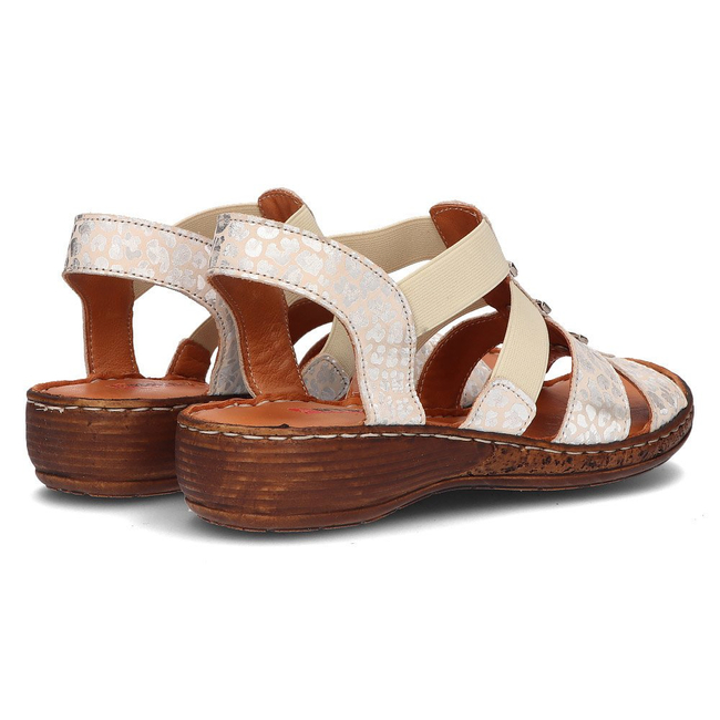 Leather sandals Artiker 46C2374 beige