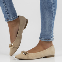 Leather shoes Filippo DP3642/22 BE beige