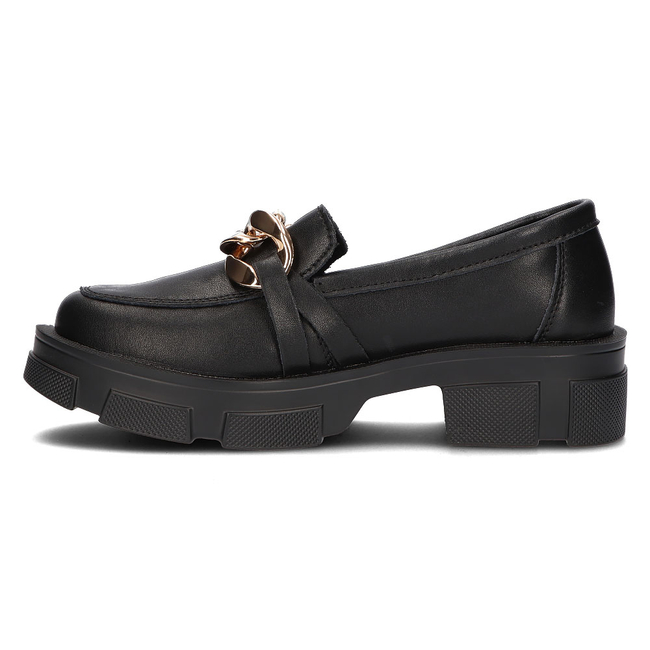 Skórzane półbuty Filippo DP3221/21 BK czarne