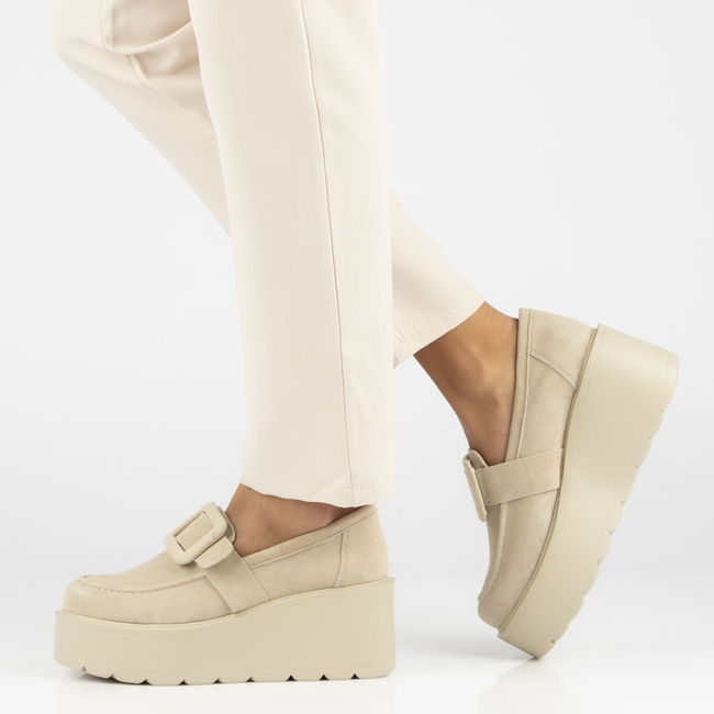 Leather shoes Filippo DP4692/23 BE beige