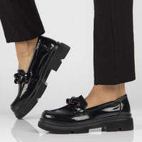 Leather shoes Filippo DP4156/22 BK black