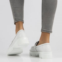 Leather shoes Filippo DP3221/22 WH white