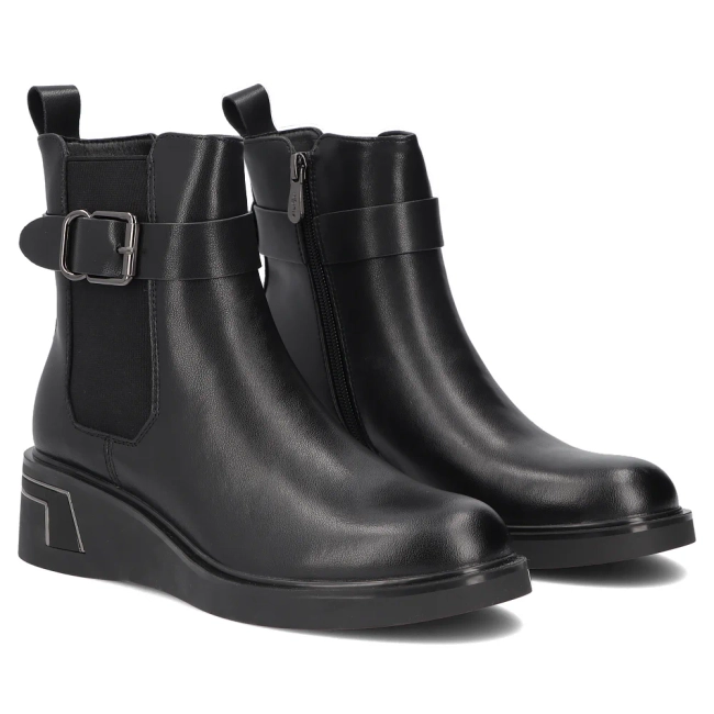 Leather ankle boots Filippo DBT8049/26 BK black