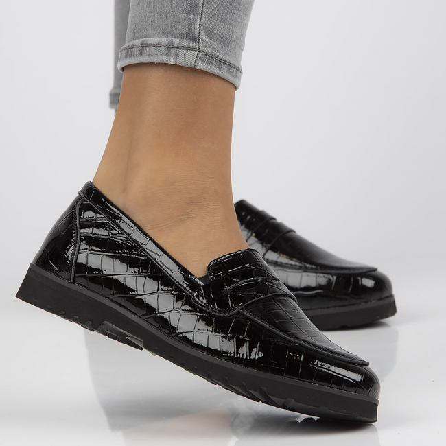 Leather loafers Filippo DP3172/21 BK black