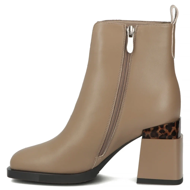 Leather ankle boots Filippo DBT7353/25 BE beige