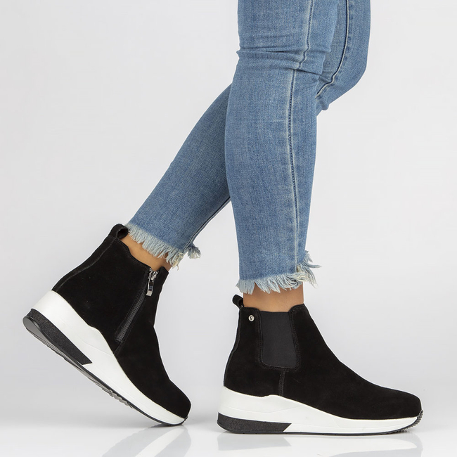 Leather ankle boots Filippo DBT3195/21 BK black