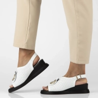 Leather sandals Filippo DS6873/25 WH white