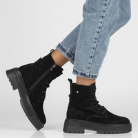 Leather ankle boots Filippo DBT4216/22 BK black