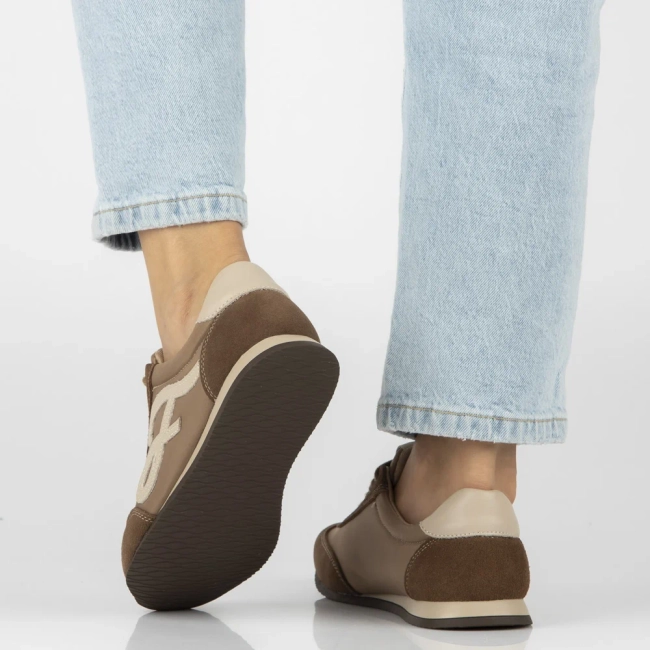 Skórzane sneakersy Filippo DP7967/26 BE beżowe