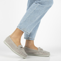 Leather loafers Filippo DP1266/20 GR gray